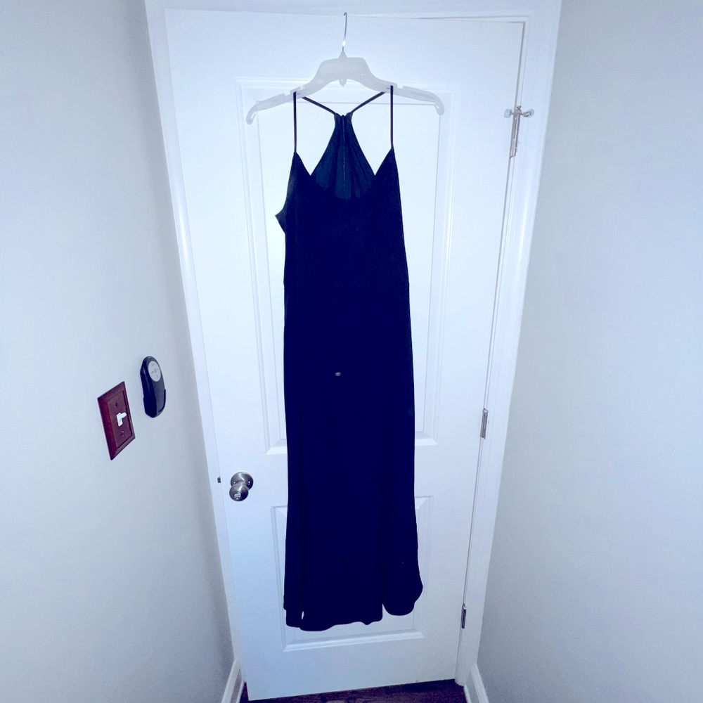 Amsale size 12 navy bridesmaid dress